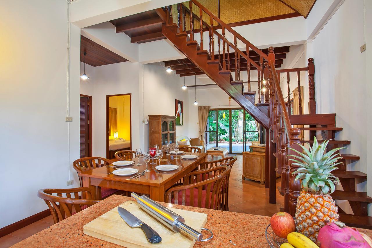 Traditional Thai Villa Nikkie In Tropical Nature, 4Br & Pool, Near Rawai Beach Nai Harn Eksteriør billede